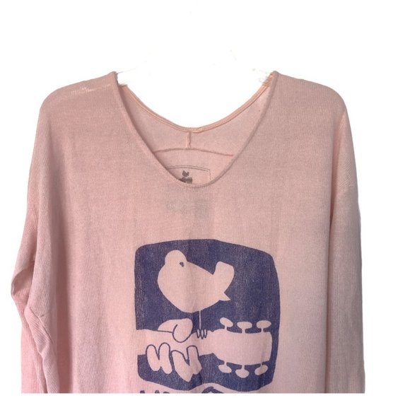 Woodstock Retro Brand Long Sleeve Knit Tee - Picture 2 of 8